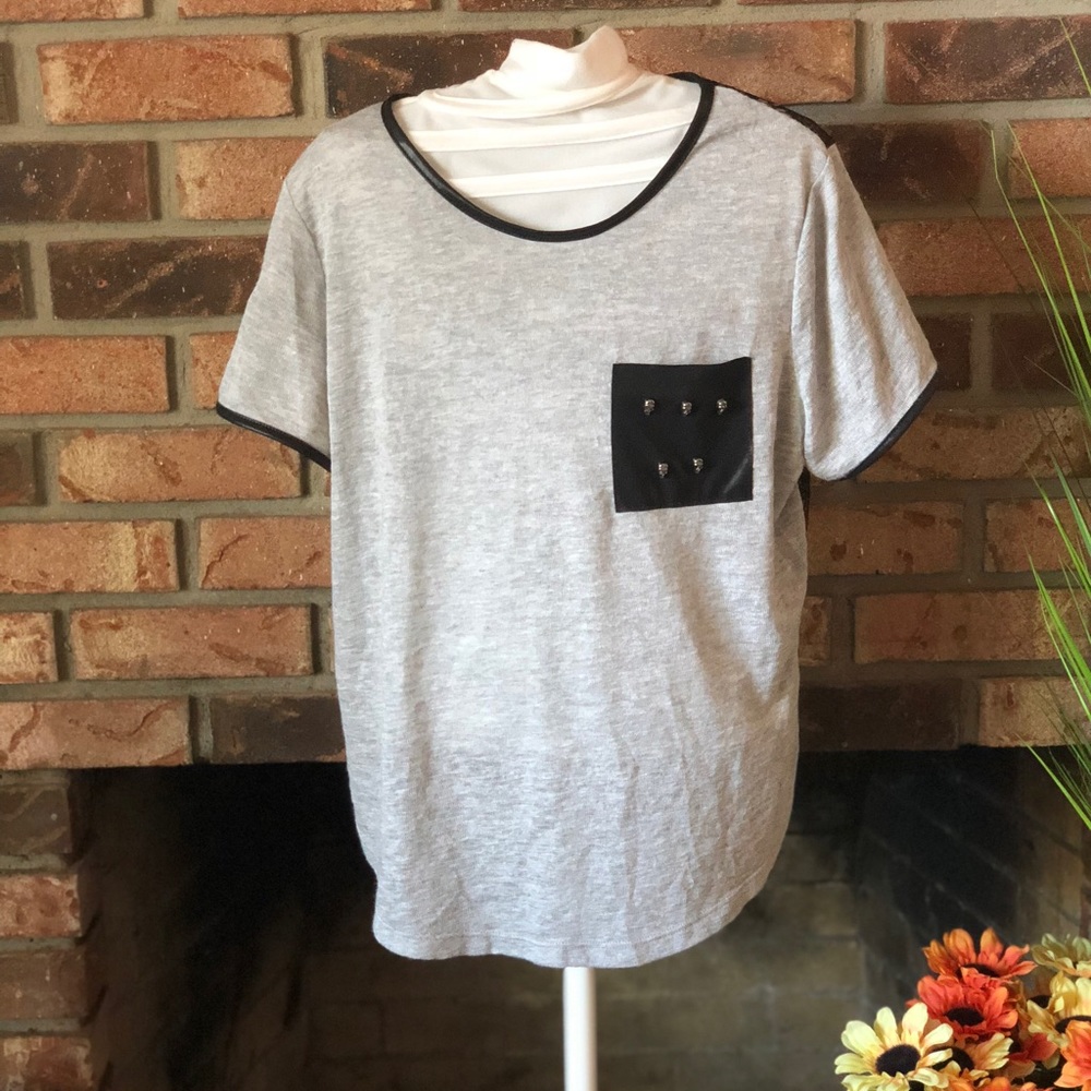 Mauve Skull Lace Top